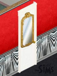 White Door with Mirror